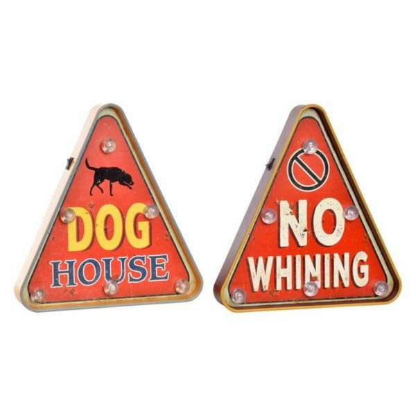 Φωτιστικό DKD Home Decor Dog House / No Whining (x2) (30 x 5 x 32 cm) (30 x 5 x 32 cm)
