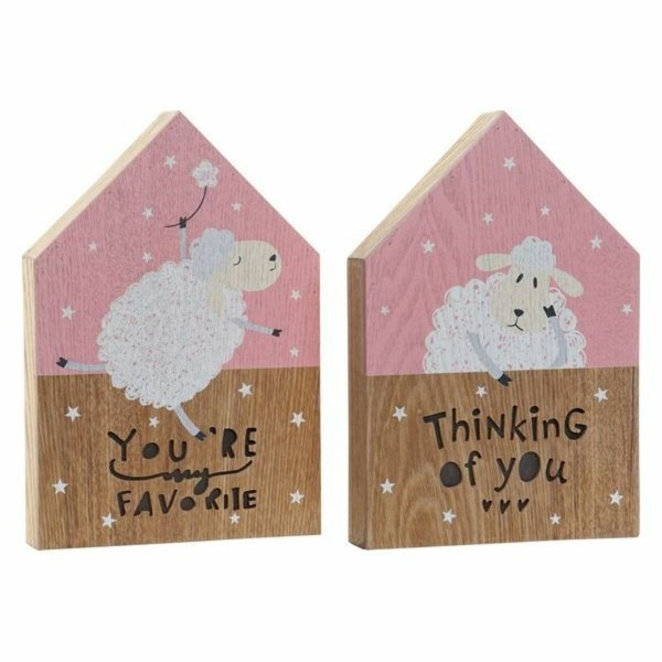 Φωτιστικό DKD Home Decor Πρόβατο (2 pcs) (17 x 3 x 25 cm)