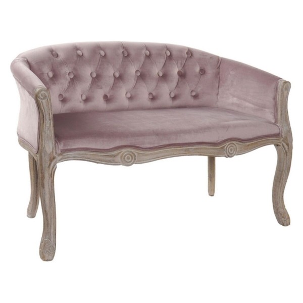 Καναπές DKD Home Decor πολυεστέρας Ξύλο Παραδοσιακά (107 x 61 x 71 cm)