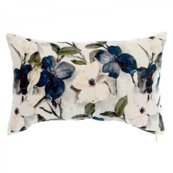 Μαξιλάρι DKD Home Decor Λευκό βαμβάκι (50 x 30 cm)