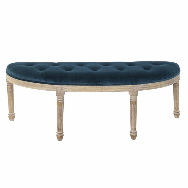 Σκαμπό DKD Home Decor 8424001627028 Φυσικό πολυεστέρας Βελούδο ξύλο καουτσούκ (125 x 45 x 48 cm)