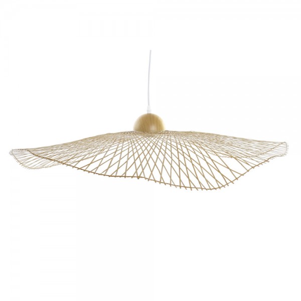 Φωτιστικό Οροφής DKD Home Decor Διακοσμητική κανάτα Καπέλο Άχυρο (88 x 88 x 17 cm)