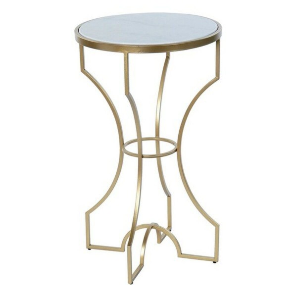 Βοηθητικό Τραπέζι DKD Home Decor Μέταλλο Μάρμαρο (38 x 38 x 65 cm)