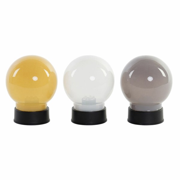Διακοσμητική Μπάλα DKD Home Decor LED Πολυπροπυλένιο (ΡΡ) (9 x 9 x 13 cm) (3 pcs)