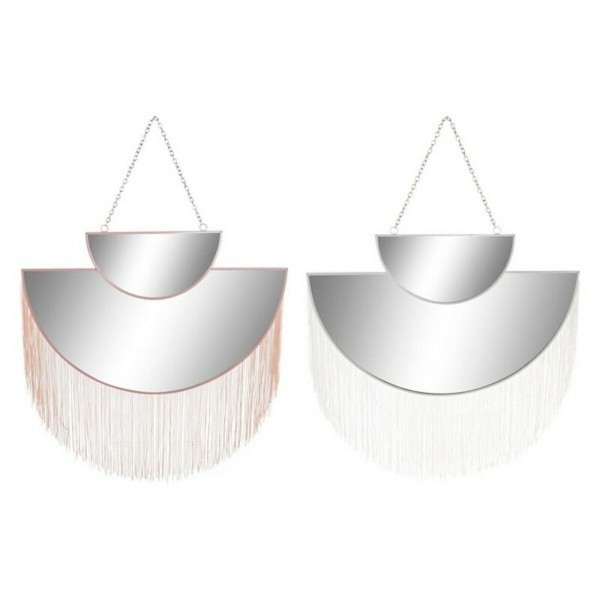 Τοίχο καθρέφτη DKD Home Decor πολυεστέρας Μέταλλο (2 pcs)
