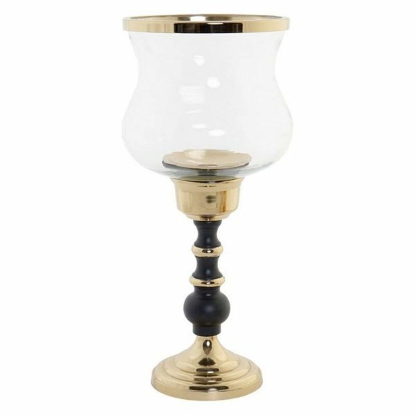 Πολύφωτο DKD Home Decor Αλουμίνιο Κρυστάλλινο Ορείχαλκος (18 x 18 x 42 cm)