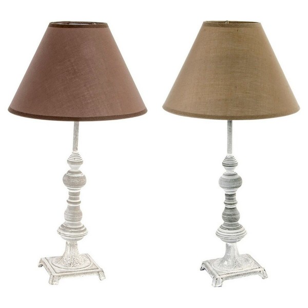 Επιτραπέζιο Φωτιστικό DKD Home Decor Μέταλλο πολυεστέρας 220 V (2 pcs) (25 x 25 x 48 cm)