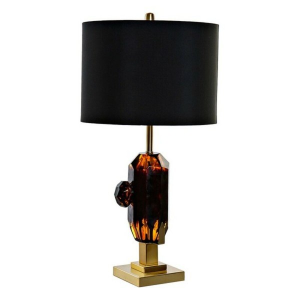 Επιτραπέζιο Φωτιστικό DKD Home Decor Μέταλλο Ύφασμα Κρυστάλλινο Chic (35 x 35 x 70 cm)
