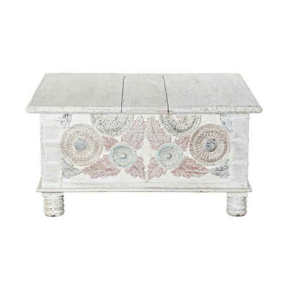 Βοηθητικό Τραπέζι DKD Home Decor Ξύλο από Μάνγκο (90 x 90 x 45 cm)