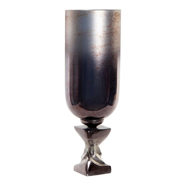 Βάζο DKD Home Decor Αλουμίνιο Κρυστάλλινο Ασημί (15.5 x 15.5 x 45 cm)