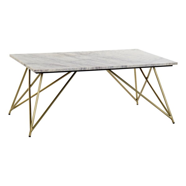 Βοηθητικό Τραπέζι DKD Home Decor Χρυσό Λευκό Μάρμαρο Σίδερο (100 x 61 x 42 cm)
