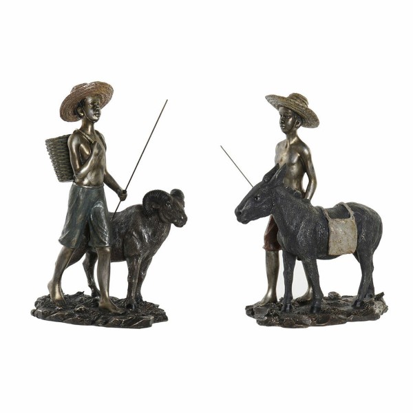 Διακοσμητική Φιγούρα DKD Home Decor Ρητίνη (2 pcs) (25 x 14 x 31 cm)