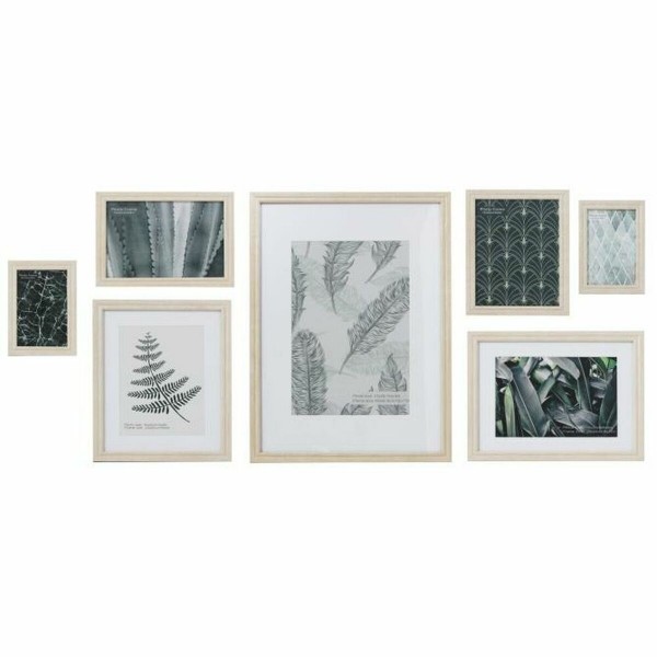 Κορνίζα DKD Home Decor S3011531 Κρυστάλλινο Φυσικό χαρτί Τροπικό Ξύλο MDF (48 x 6 x 34 cm)