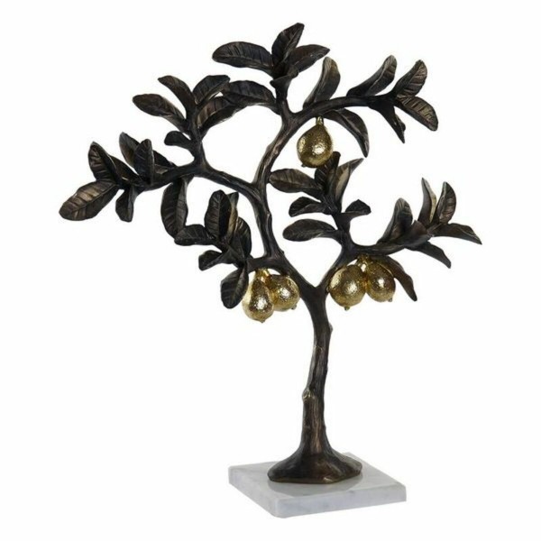 Διακοσμητική Φιγούρα DKD Home Decor Δέντρο Χρυσό Χαλκός Ρητίνη Μάρμαρο Λεμονιά (37 x 12 x 40,5 cm)