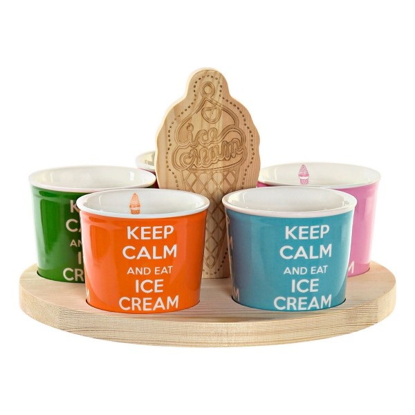 Σετ ποτηριών DKD Home Decor Τζίντζερ Kjøkkentøy (6 pcs)