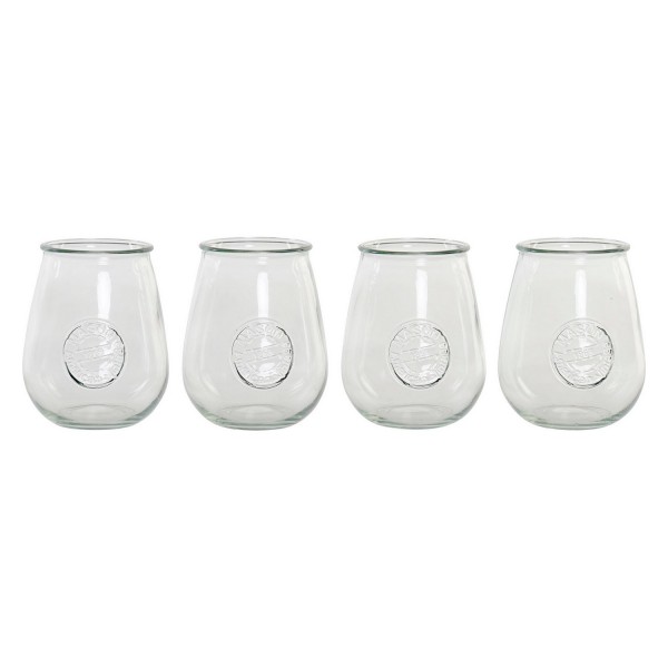 Σετ ποτηριών DKD Home Decor Κρυστάλλινο (600 ml) (4 pcs)