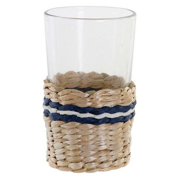 Σετ ποτηριών DKD Home Decor Μέταλλο Κρυστάλλινο ρατάν (2 pcs) (330 ml)