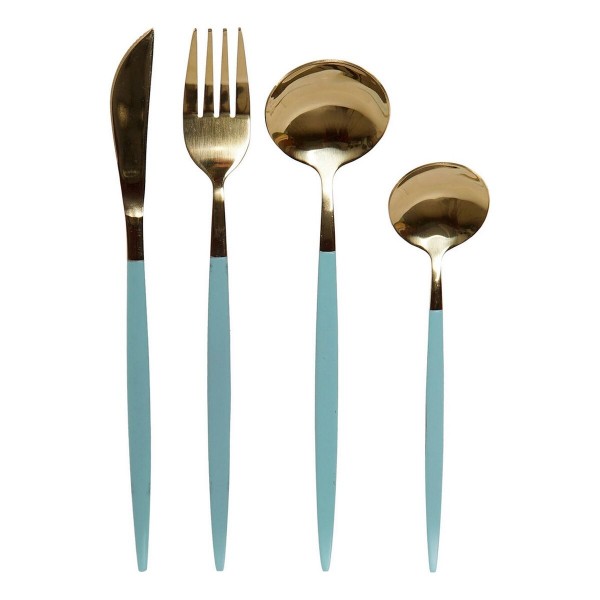 Σετ Mαχαιροπήρουνων DKD Home Decor Γυαλιστερό φινίρισμα (16 pcs)
