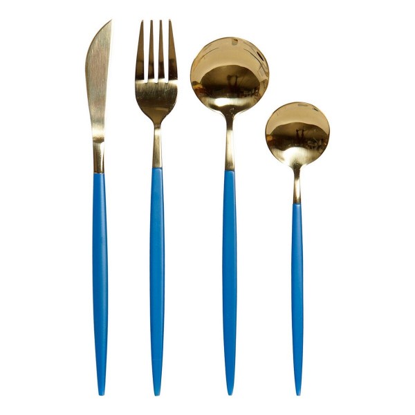 Σετ Mαχαιροπήρουνων DKD Home Decor Γυαλιστερό φινίρισμα (16 pcs)