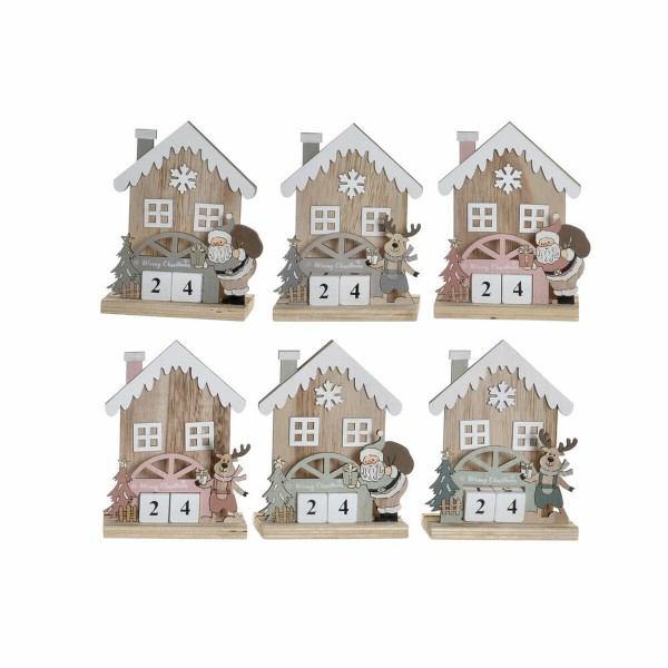 Ημερολόγιο Επιφάνειας Εργασίας DKD Home Decor Ξύλο (12.5 x 17 x 6 cm) (6 pcs)