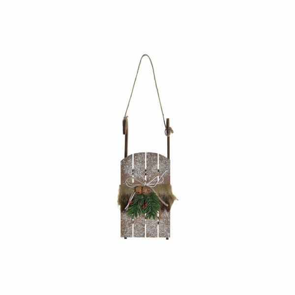Έλκηθρο DKD Home Decor Χριστουγεννιάτικο στεφάνι Ξύλο (23 x 9 x 6 cm)