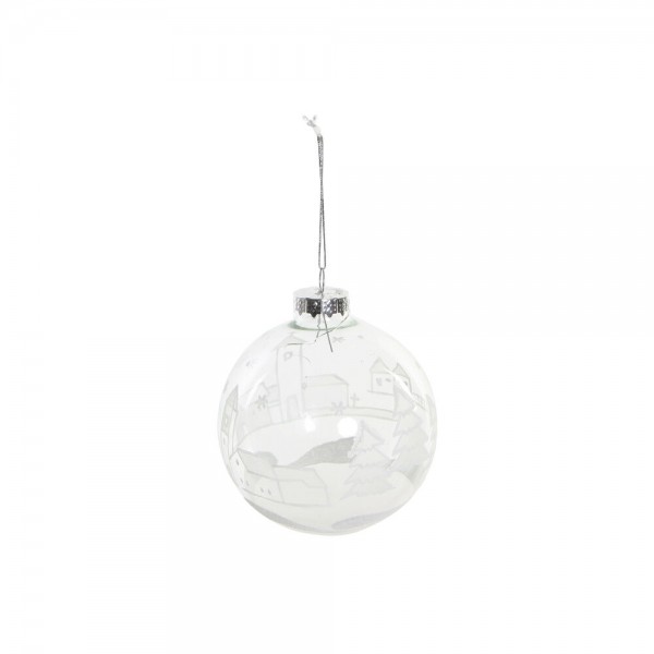 Χριστουγεννιάτικη μπάλα DKD Home Decor Κρυστάλλινο (8 x 8 x 8 cm)