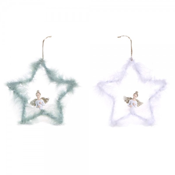 Χριστούγεννα DKD Home Decor (2 pcs) (20 x 3.5 x 19.5 cm)