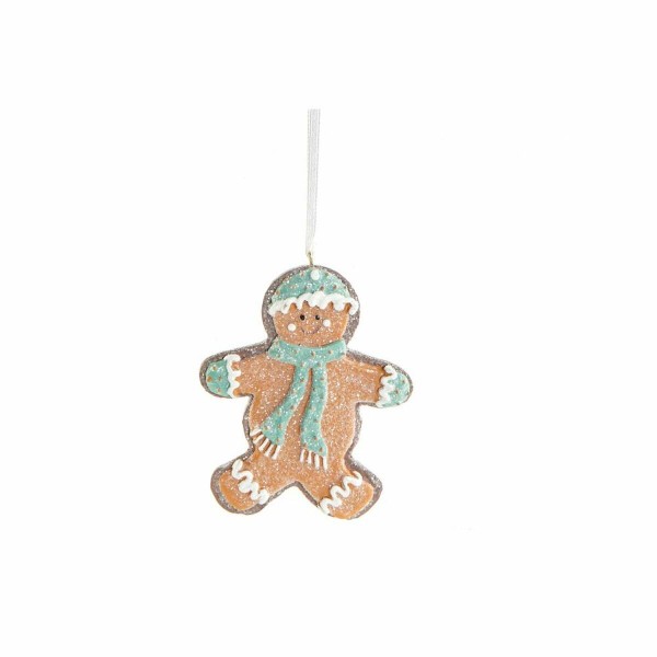 Κρεμαστή διακόσμηση DKD Home Decor Χριστουγεννιάτικο στεφάνι Ρητίνη (8.5 x 2 x 11 cm)