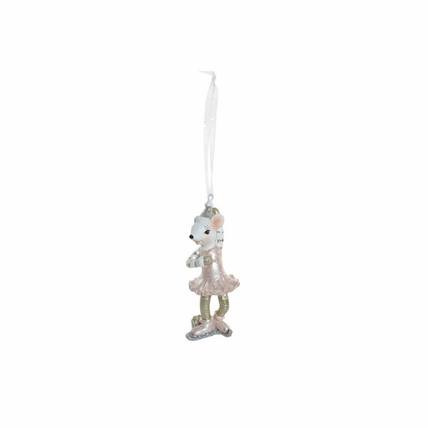 Κρεμαστή διακόσμηση DKD Home Decor Χριστουγεννιάτικο στεφάνι Ρητίνη (3.5 x 2.5 x 9 cm)
