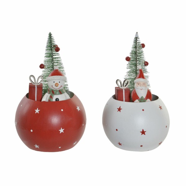 Χριστουγεννιάτικο Στολίδι DKD Home Decor Μέταλλο (11 x 10 x 18 cm) (2 pcs)