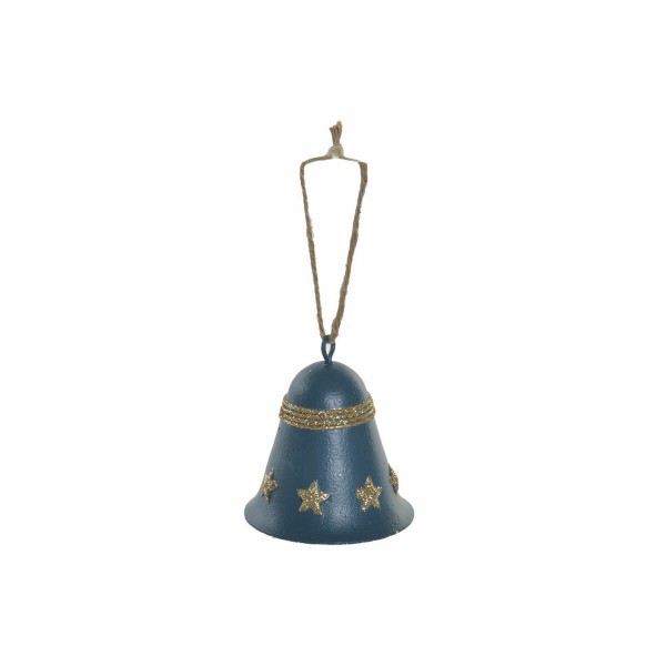 Χριστουγεννιάτικο Στολίδι DKD Home Decor Καμπάνα Μέταλλο (6.5 x 6.5 x 7.5 cm)