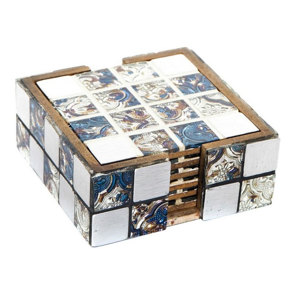 Σουβέρ DKD Home Decor Ρητίνη Ξύλο MDF (6 pcs)