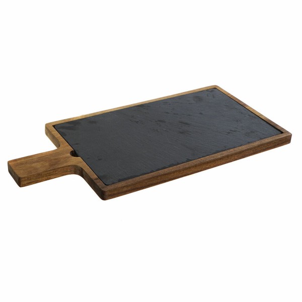 Πίνακας κοπής DKD Home Decor Σχιστόλιθος ξύλο ακακίας (40 x 19 x 1.5 cm)