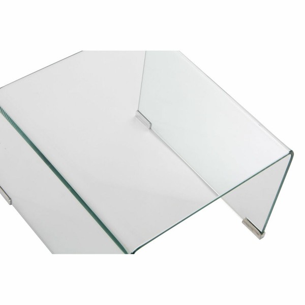 Σετ με 2 τραπέζια DKD Home Decor Διαφανές Κρυστάλλινο (2 pcs) (48 x 45 x 31.5 cm) (45 x 40 x 30 cm)