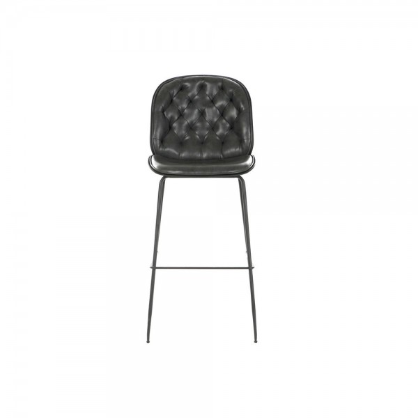 Σκαμπό DKD Home Decor Πολυουρεθάνιο Μέταλλο Πολυπροπυλένιο (ΡΡ) Gris Oscuro (50 x 53 x 114 cm)