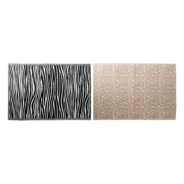 Χαλί DKD Home Decor Λευκό πολυπροπυλένιο (120 x 180 x 1 cm) (2 pcs)