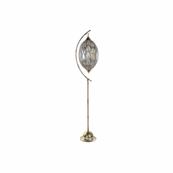 Κηροπήγιο DKD Home Decor Κρυστάλλινο Χρυσό Μέταλλο (35 x 37 x 175 cm)