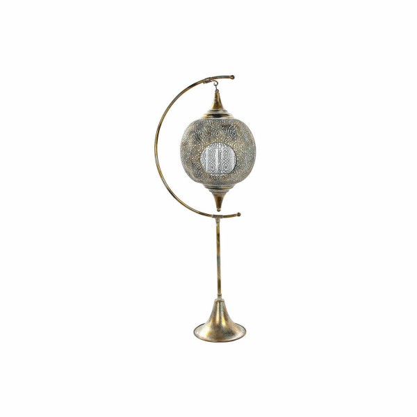 Κηροπήγιο DKD Home Decor Κρυστάλλινο Χρυσό Μέταλλο (34 x 24 x 90 cm)