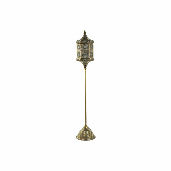Κηροπήγιο DKD Home Decor Κρυστάλλινο Χρυσό Μέταλλο (23 x 20 x 140 cm)