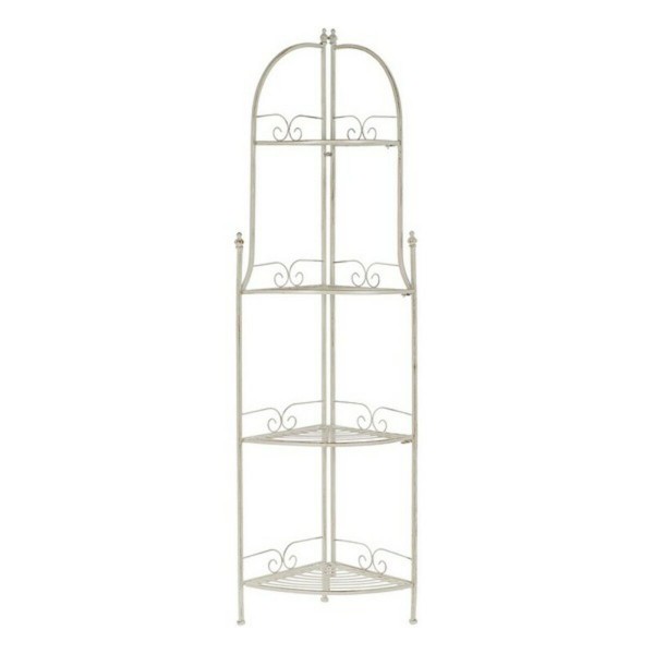 Ράφια DKD Home Decor Μέταλλο Λευκό 4 Ράφια (45 x 31 x 151 cm)