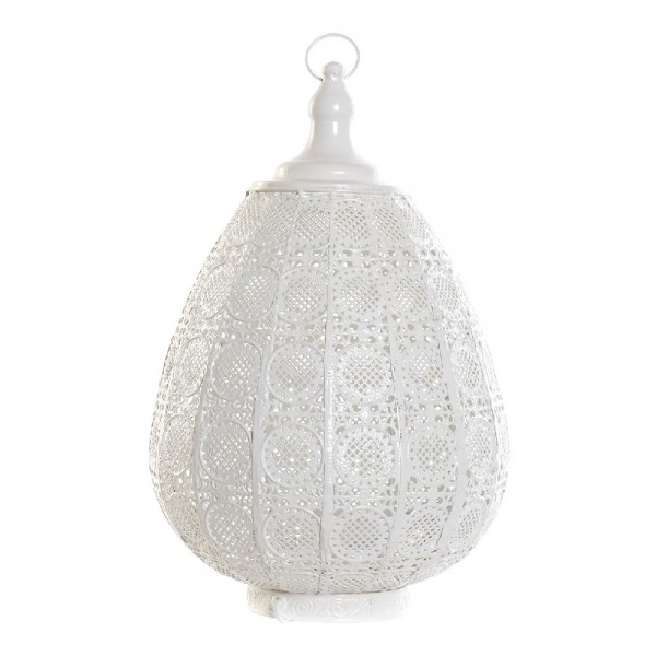 Επιτραπέζιο Φωτιστικό DKD Home Decor Λευκό Ασημί Μέταλλο (31 x 31 x 50 cm)