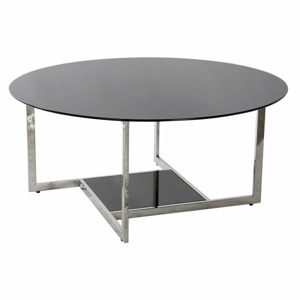 Βοηθητικό Τραπέζι DKD Home Decor Κρυστάλλινο Χάλυβας (100 x 100 x 45 cm)