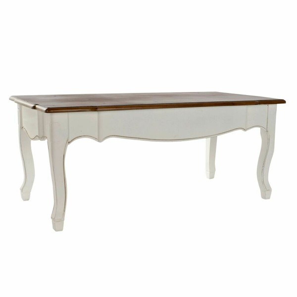 Βοηθητικό Τραπέζι DKD Home Decor Λευκό Καφέ Ξυλο παουλόβνια (120 x 60 x 50 cm)