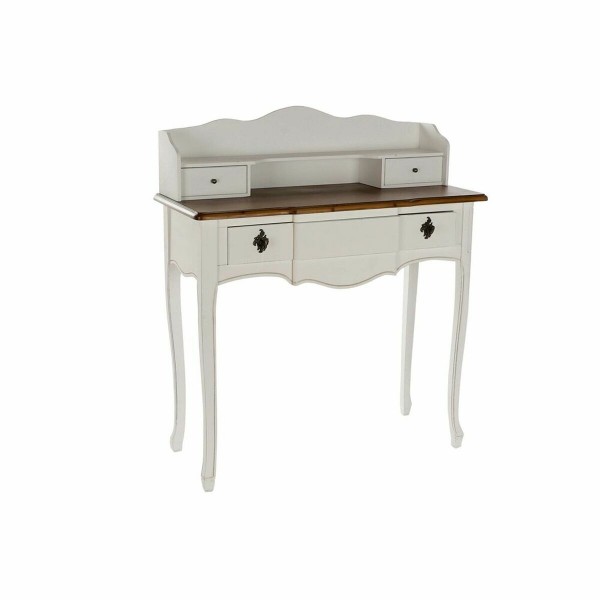 Γραφείο DKD Home Decor Λευκό Καφέ Ξυλο παουλόβνια (90 x 40 x 101 cm)