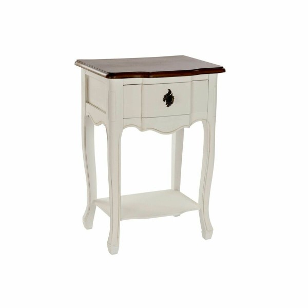 Βοηθητικό Τραπεζάκι DKD Home Decor Λευκό Καφέ (47.5 x 36 x 68 cm)