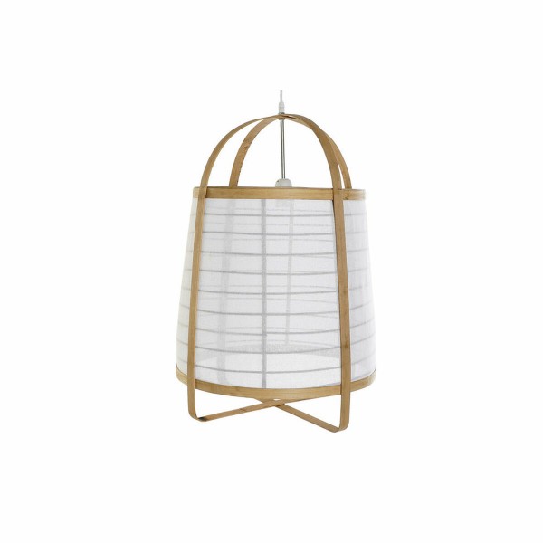 Φωτιστικό Οροφής DKD Home Decor λινό Λευκό Διακοσμητική κανάτα 220 V (44 x 44 x 64 cm)