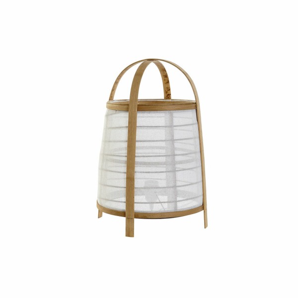 Επιτραπέζιο Φωτιστικό DKD Home Decor λινό Λευκό Διακοσμητική κανάτα 220 V 40 W (32 x 32 x 45.5 cm)