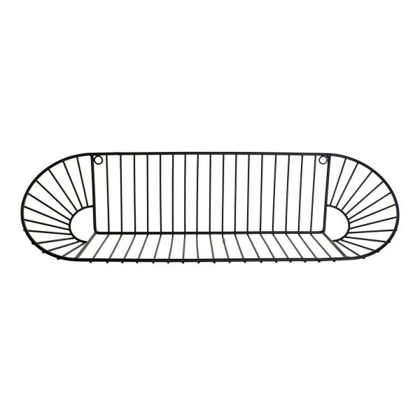 Ράφια DKD Home Decor Μαύρο Μέταλλο (60 x 15 x 15 cm)