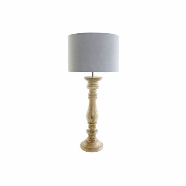 Επιτραπέζιο Φωτιστικό DKD Home Decor πολυεστέρας Ξύλο από Μάνγκο 250 V 60 W (30 x 30 x 69.5 cm)