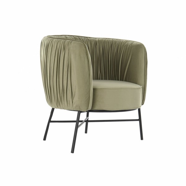 Πολυθρόνα DKD Home Decor MB-178237 Μέταλλο πολυεστέρας Πράσινο (77 x 71 x 77 cm)